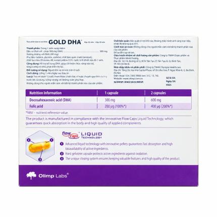 Chela Gold DHA - Bổ sung DHA, acid folic cho phụ nữ có thai và sau sinh