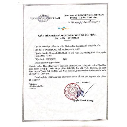 CHILIDOL DƯỢC MỸ PHẨM MINH PHÚC
