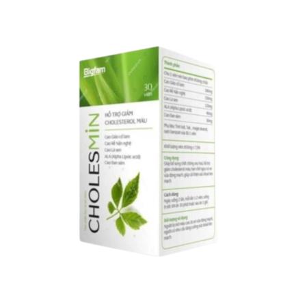 Cholesmin - Giảm mỡ máu, giảm nguy cơ xơ vữa động mạch