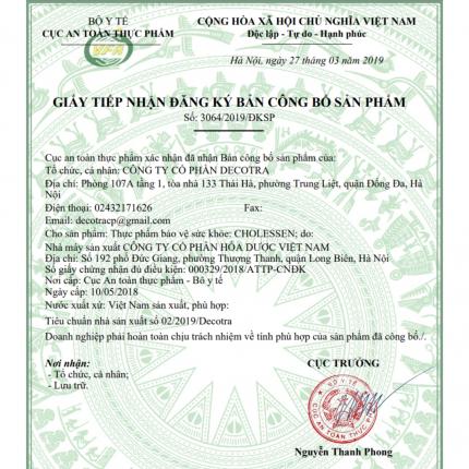 Giấy công bố sản phẩm