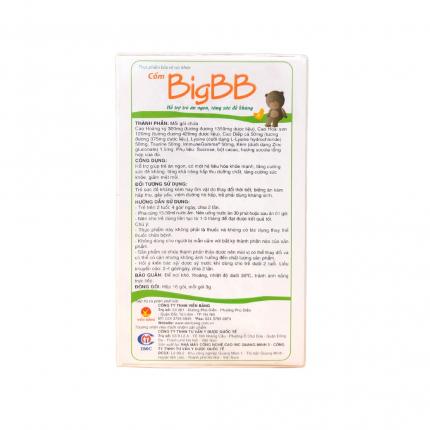 Hướng dẫn sử dụng Cốm BigBB