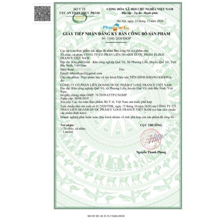 Tiền Đình Khang Kigona CTCP Liên Doanh Dược Phẩm Eloge France VN