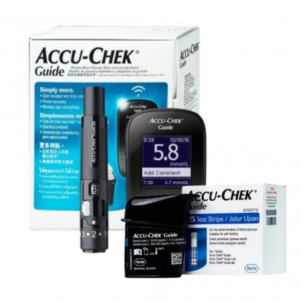 Combo Máy đo đường huyết Accu Chek Guide + 25 que thử