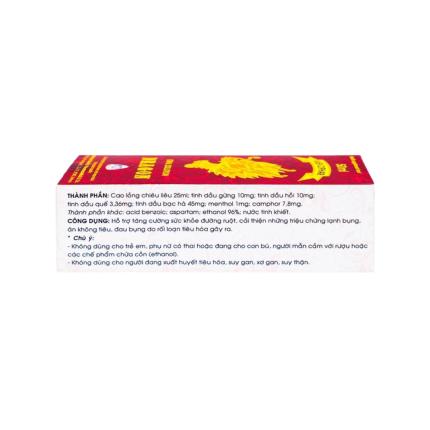 Cồn Con Rồng - Tăng sức khỏe đường ruột, giảm lạnh bụng