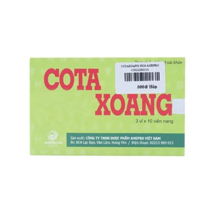 Cota Xoang - Tăng lưu thông phế khí trong cơ thể