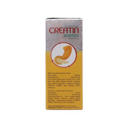 Creatin Boston - Giảm đầy hơi, tăng cường tiêu hóa