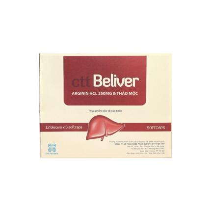 Ctt Beliver - Giải độc, tăng cường chức năng gan hộp 60 viên
