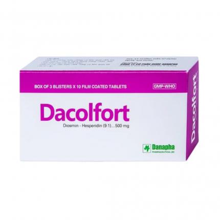 Dacolfort 500mg - Điều trị suy tĩnh mạch, mạch bạch huyết