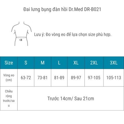 Đai Lưng Bụng đàn Hồi Dr Med DR B021