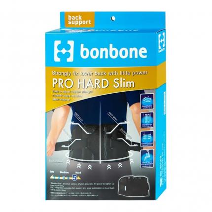 Đai Lưng Pro Hard Slim Bonbone Hỗ Trợ Cột Sống, Màu Đen Size S (58-73 Cm)