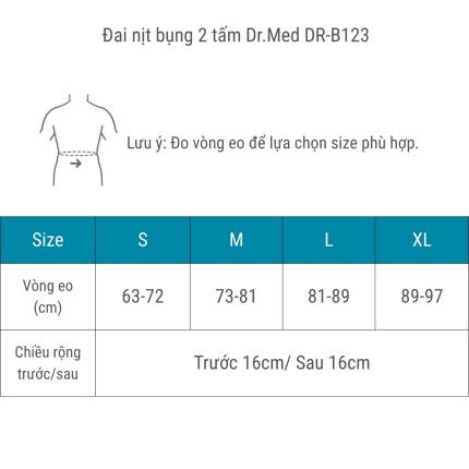 Đai Nịt Bụng 2 Tấm Dr Med DR B123