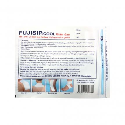 Cao dán Fujisip cool - Hỗ trợ giảm đau cơ xương khớp