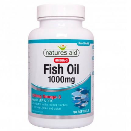 1 lọ Dầu cá Natures Aid Fish Oil - Tăng cường sức khoẻ