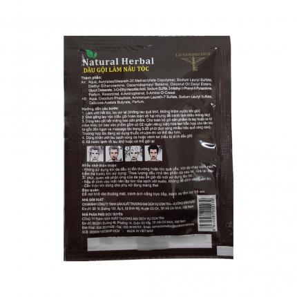 Hướng dẫn sử dụng Dầu gội nâu tóc Natural Herbal