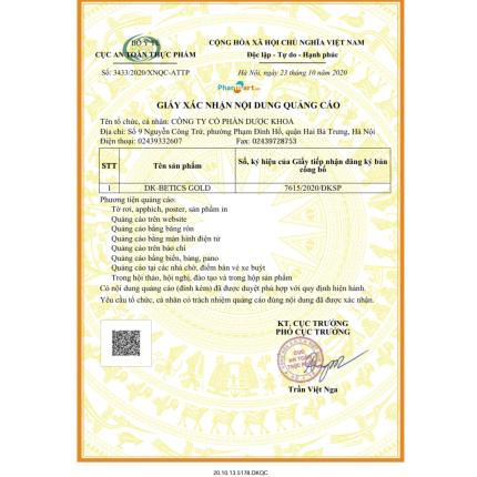 DK BETICS GOLD THƯƠNG MẠI DƯỢC KHOA (2)