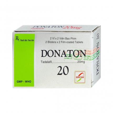 Donaton 20mg - Điều trị rối loạn cương dương ở nam giới