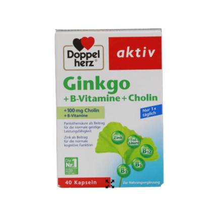 Doppelherz Ginkgo + B-vitamins + Choline - Cải thiện trí nhớ