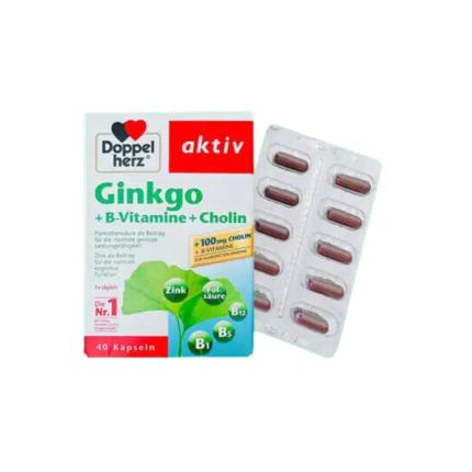 Doppelherz Ginkgo + B-vitamins + Choline - Cải thiện trí nhớ