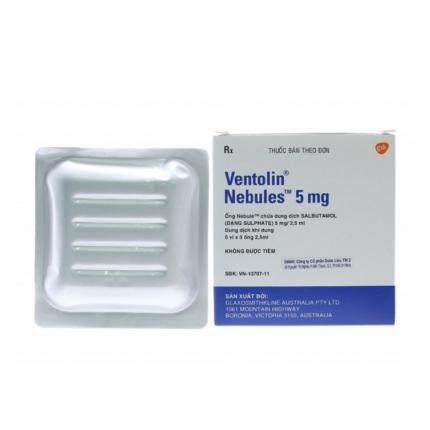 Dung dịch khí dung entolin nebules 5 mg