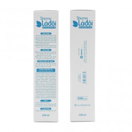Dung dịch vệ sinh Shema lá đôi xanh 200ml