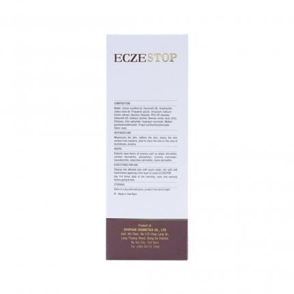 Ecze Stop - Làm sạch bề mặt, dưỡng ẩm cho da