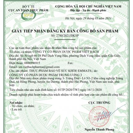 Giấy công bố sản phẩm 