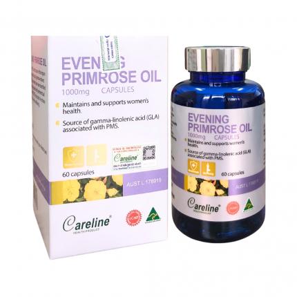 Evening Primrose Oil Careline - Cân bằng nội tiết tố giúp da sáng mịn