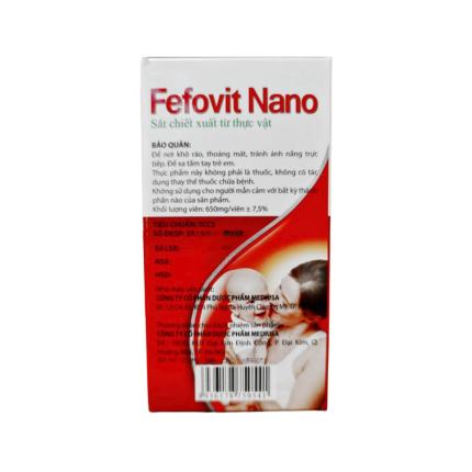 Fefovit Nano - Hỗ trợ tạo máu, giảm nguy cơ thiếu máu