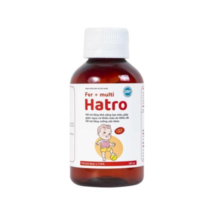 Siro Fer + Multi Hatro bổ sung sắt và Vitamin nhóm B cho cơ thể