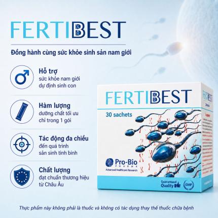Fertibest - Hỗ trợ nâng cao chất lượng sinh sản nam giới