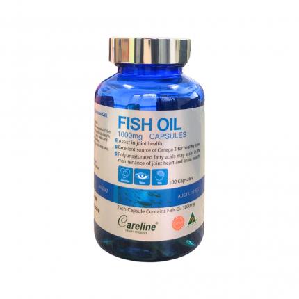 Fish Oil 1000mg Careline - Dầu cá hồi tốt cho mắt, não hộp 100 viên