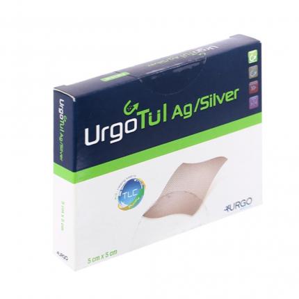 Gạc lưới UrgoTul Ag/Silver bảo vệ da size 5cm x 5cm hộp 10 miếng