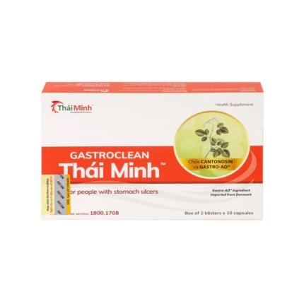 Gastroclean Thái Minh - Giảm acid dịch vị, bảo vệ niêm mạc dạ dày