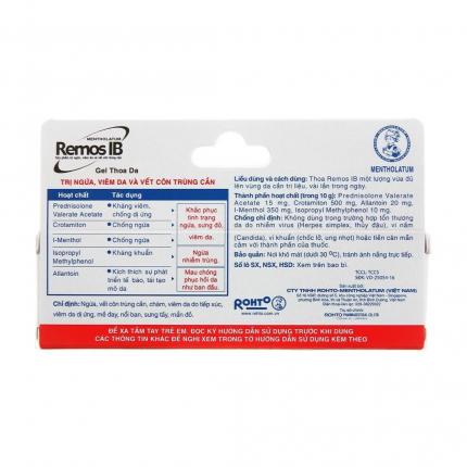 Gel Remos IB - Hỗ trợ tình trạng ngứa, côn trùng