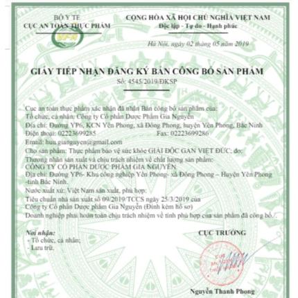 Giải Độc Gan Việt Đức Cà Gai Leo (1)