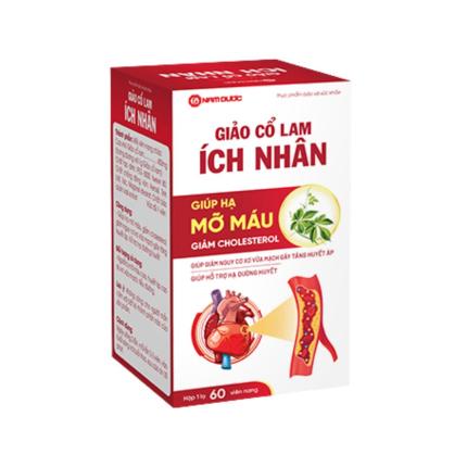 Giảo cổ lam Ích Nhân - Hỗ trợ mỡ máu (60 viên)