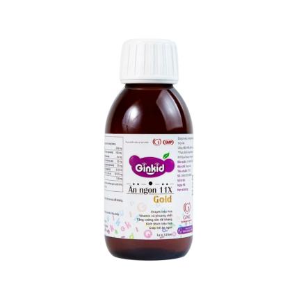 Siro Ginkid Ăn Ngon 11X Gold GINIC hỗ trợ kích thích tiêu hóa
