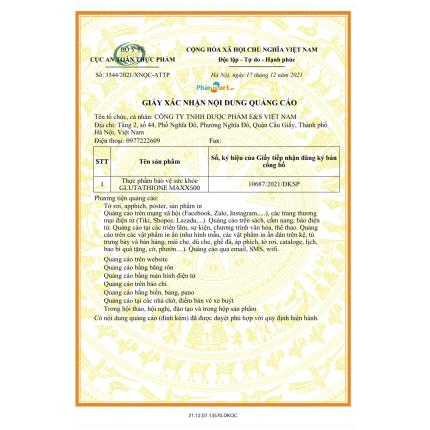 Glutathione Maxx 500 EESS VN