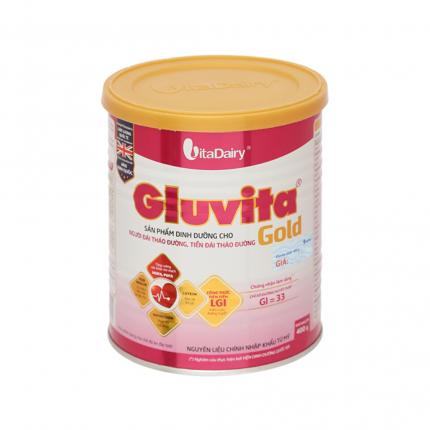 Gluvita Gold - Sữa bổ sung inh dưỡng cho người đái tháo đường lon 400g