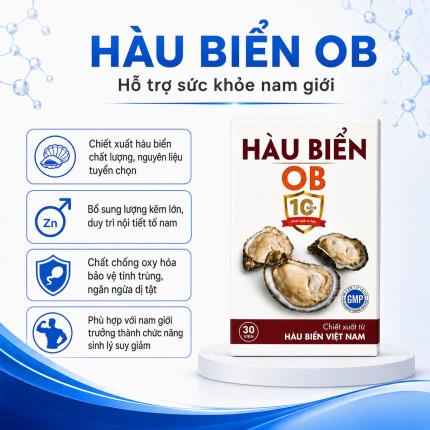 H&agrave;u Biển OB (Hộp 30 vi&ecirc;n) - Hỗ trợ tăng cường sức khỏe cho nam giới