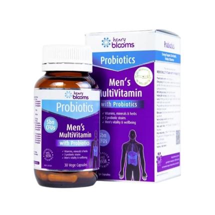 Henry Blooms Men's Multivitamin With Probiotics (30 Viên)