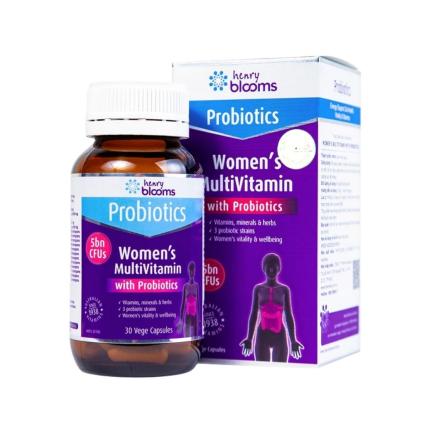 Henry Blooms Women's Multivitamin With Probiotics (30 Viên)