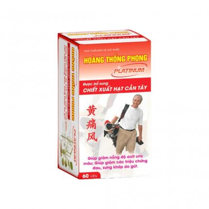 Hoàng Thống Phong Platinum - Giảm acid uric máu, tăng cường chức năng gan thân
