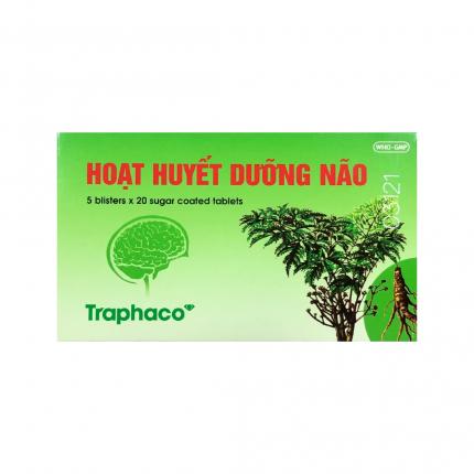 Hoạt huyết dưỡng não Traphaco - Cải thiện trí nhớ, đau đầu