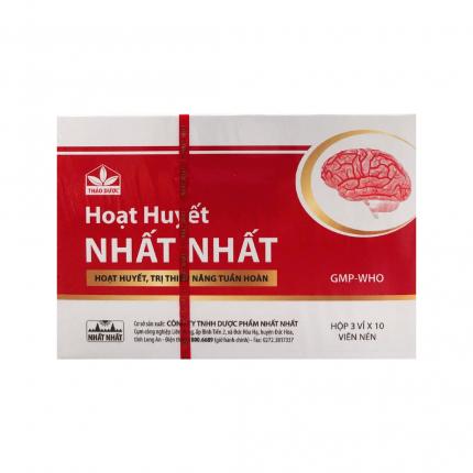 Thuốc Hoạt Huyết Nhất Nhất - Bổ huyết, tăng cường tuần hoàn não