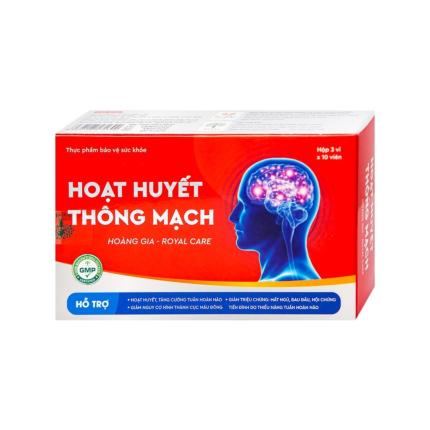 Viên uống Hoạt Huyết Thông Mạch Hoàng Gia Royal Care tăng cường tuần hoàn não