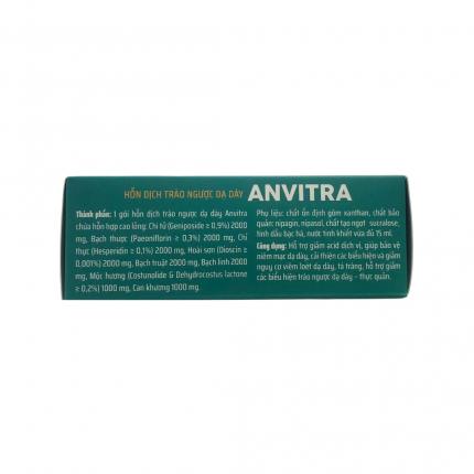 Thành phần và công dụng của Hỗn dịch trào ngược dạ dày Anvitra