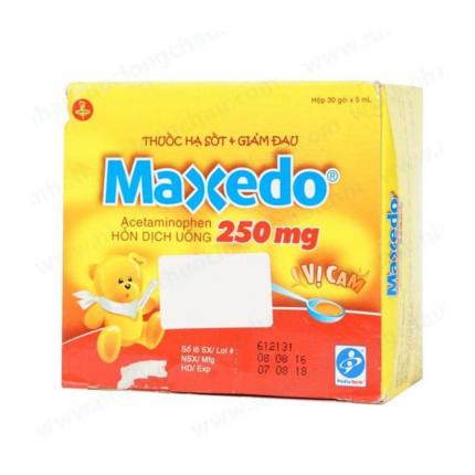 Hỗn Dịch Uống Maxedo 250Mg United trị hạ sốt, giảm đau