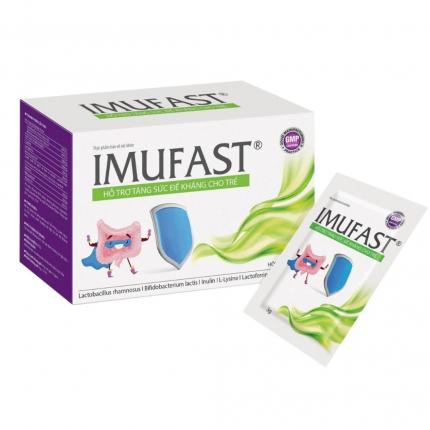 Imufast giúp trẻ tăng cường sức đề kháng, khỏe mạnh hộp 20 gói