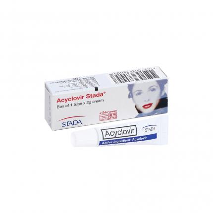 Kem bôi Acyclovir Stada (5mg) - Điều trị nhiễm virus Herpes Simplex tuýp 10g